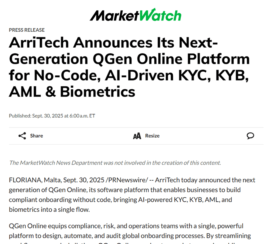 Market Watch Article